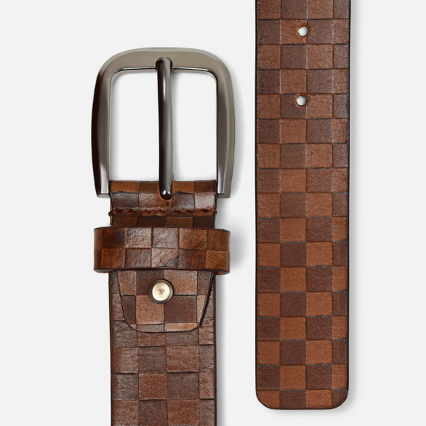 Classic Dark Brown Leather Belt