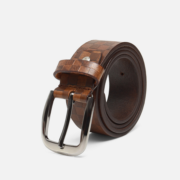 Classic Dark Brown Leather Belt