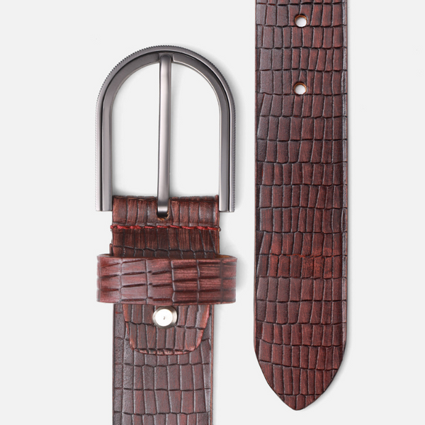 Maroon Leather Belt